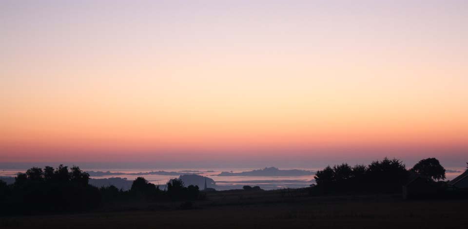 La baie de Paimpol le soir